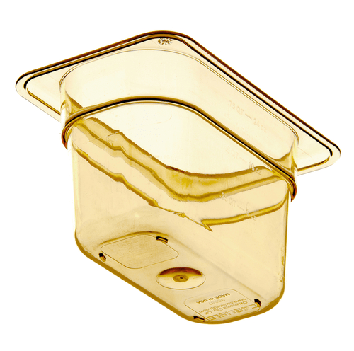 Carlisle Food Pans Each Carlisle 30887 13 FD Pan 0.9 Quart 1/9 Size 4 Inch Deep HH Amber | Denson CFE