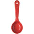 Carlisle Kitchen Tools Each Carlisle 492405 2 oz Solid Portion Spoon w/ Flat Bottom, Plastic, Red