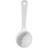 Carlisle Kitchen Tools Each Carlisle 492702 White 3 oz Measure Miser Plastic Perforated-Bottom Round Portion-Control Spoon With Hanging Hole Handle