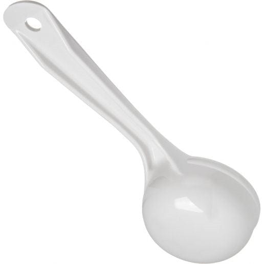 Carlisle Smallwares Each Carlisle 492602 White Measure Miser 3 Ounce Solid Portion Control Spoon | Denson CFE