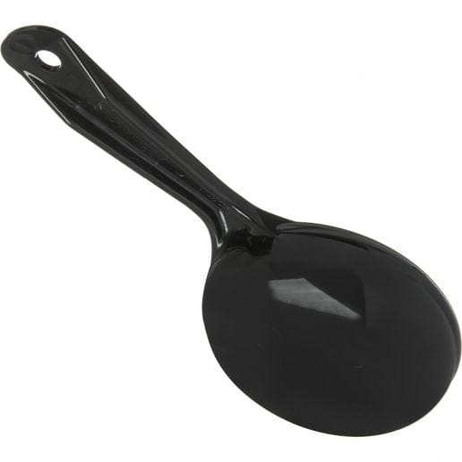 Carlisle Smallwares Each Carlisle 493003 Black Measure Miser 6 Ounce Solid Portion Control Spoon | Denson CFE