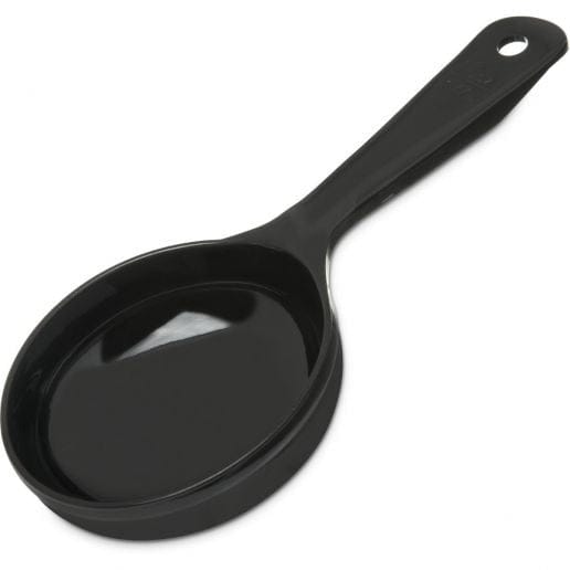 Carlisle Smallwares Each Carlisle 493003 Black Measure Miser 6 Ounce Solid Portion Control Spoon | Denson CFE