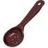 Carlisle Smallwares Each Carlisle 496101 Measure Miser 1.5 oz. Reddish Brown Short Handle Perforated Portion Spoon