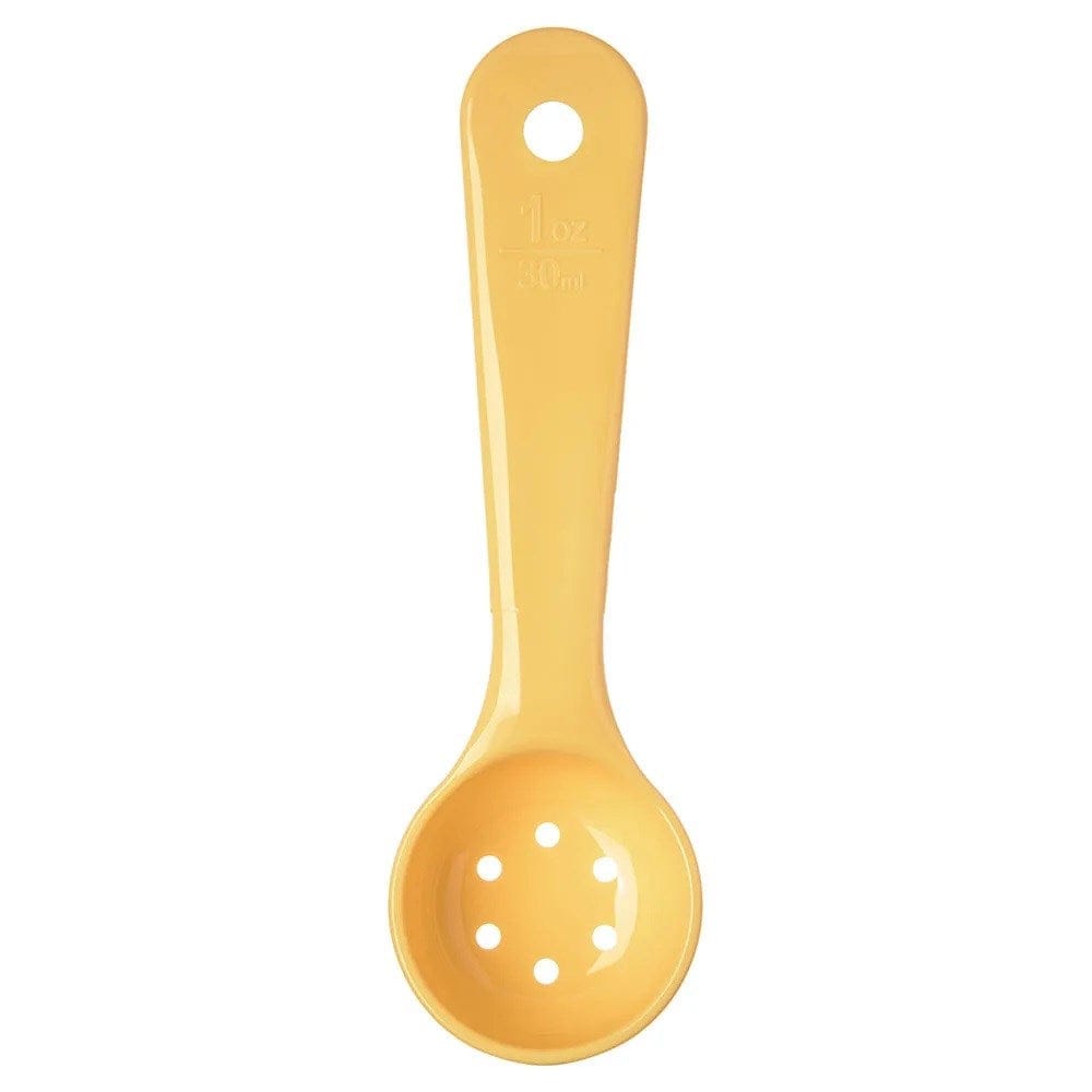 Carlisle Smallwares Each / Yellow Carlisle 492304 1 oz Perforated Measure Miser Portion Spoon, Yellow | Denson CFE