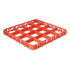 Carlisle Storage & Transport Each Carlisle RE16C24 Orange OptiClean 16 Compartment Divided Glass Rack Extender | Denson CFE