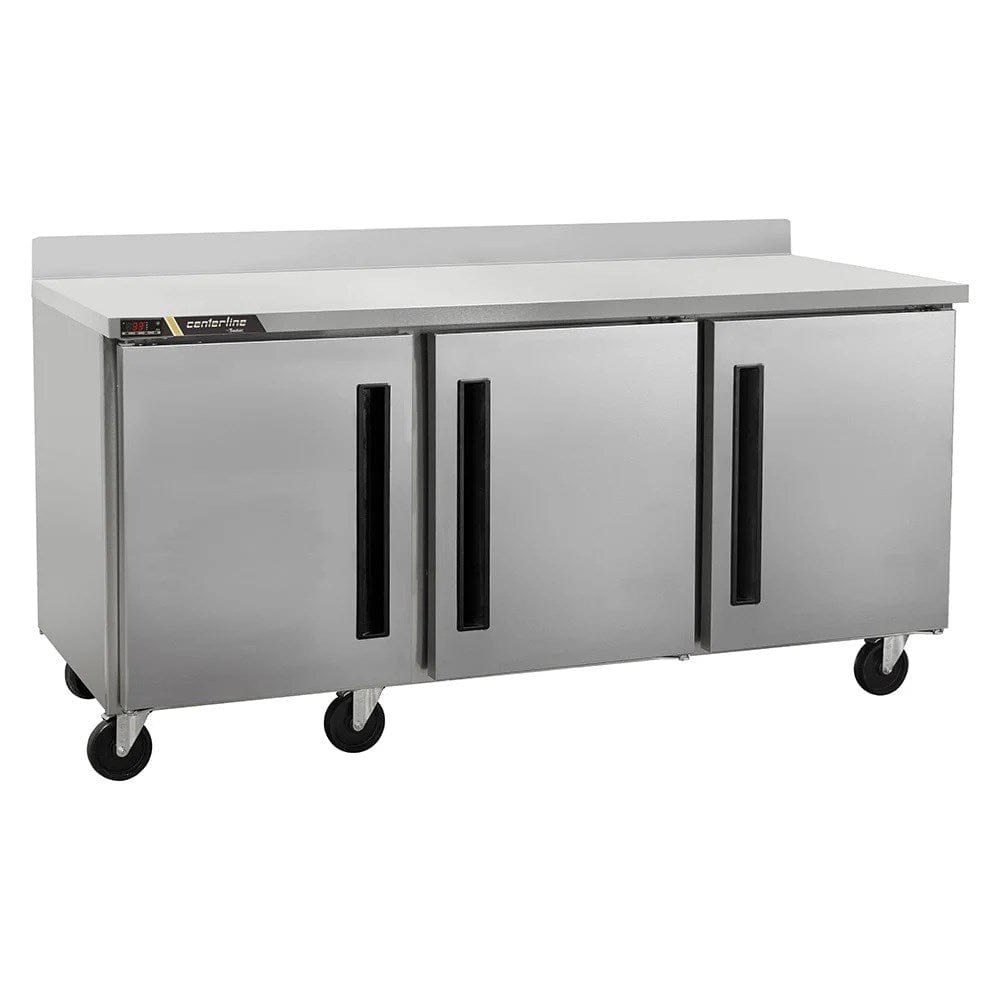 Centerline Undercounter Refrigeration Each Centerline by Traulsen CLUC-72R-SD-WTLRR 72" Worktop Refrigerator w/ (3) Sections, 115v | Denson CFE