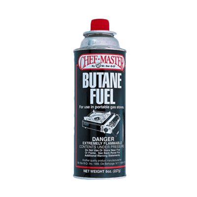 Chef Master Unclassified Each Butane Fuel, 8 oz. can, for Roy Stove B and MR 90014, (12 cans p