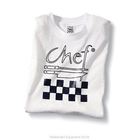 Chef Revival Food Service Supplies Each Chef Revival TS001-XL Cotton Chef Logo T-Shirt, X-Large, White | Denson CFE