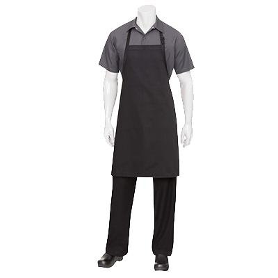 Chef Works Clothing & Textiles Each Butcher Bib Apron, 34#;L x 24#;W, adjustable neck buckle