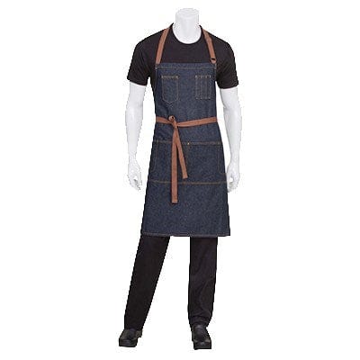Chef Works Clothing & Textiles Each Memphis Bib Apron, 34#;L x 30#;W,