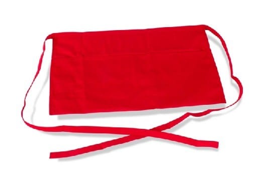 Chef Works Clothing & Textiles Each Waist Apron, 3-pocket, 22# W x 12# L, poly/cotton twil