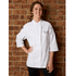 Chef Works Essentials Each / Medium/Black Women's Verona Chef Coat, single-breasted, 3/4 sleeves, Cool Ven