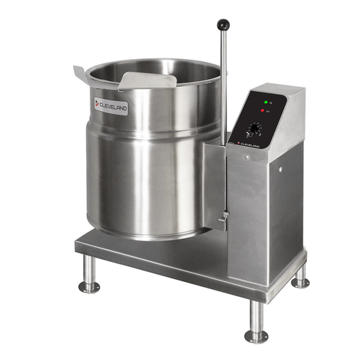Cleveland Range Steam Cooking Equipment Each Cleveland KET20T 20 Gal Steam Kettle - Manual Tilt, 2/3 Jacket, 208V/3Ph | Denson CFE