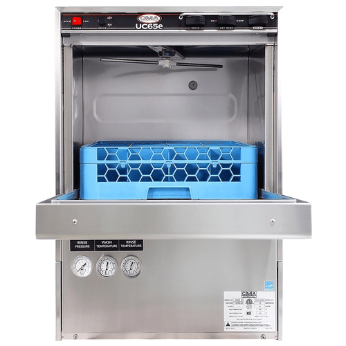 CMA Dishmachines Dishwasher Each CMA Dishmachines UC65E Undercounter Dishwasher - High Temperature Sanitizing, 24"W x 25"D x 33-1/2"H | Denson CFE