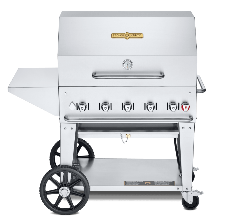 Crown Verity Canada Outdoor Cooking Equipment Each Crown Verity CV-MCB-36PKG 36″ Natural Gas Mobile Outdoor Grill | Denson CFE