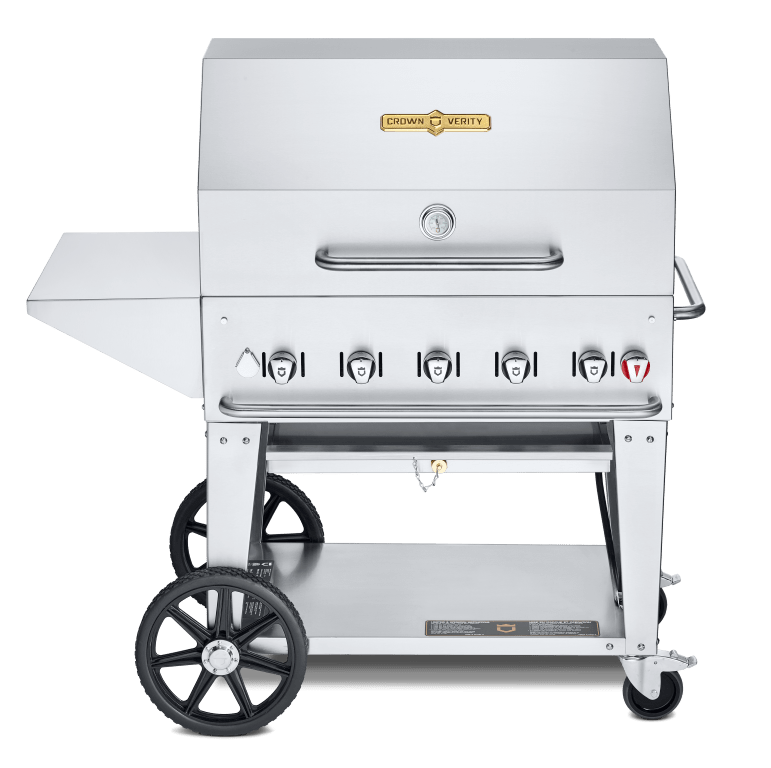 Crown Verity Canada Outdoor Cooking Equipment Each Crown Verity CV-MCB-36PKG 36? Natural Gas Mobile Outdoor Grill | Denson CFE