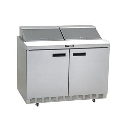 Delfield Refrigerated Prep Tables Each Delfield 4448NP-12 48" Sandwich/Salad Prep Table w/ Refrigerated Base, 115v