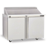 Delfield Refrigerated Prep Tables Each Delfield 4448NP-18M 48" Sandwich/Salad Prep Table w/ Refrigerated Base, 115v