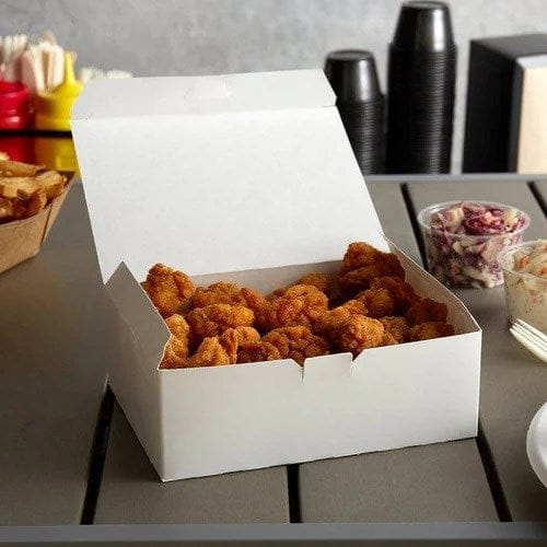 Denson CFE Essentials Case of 200 COP903-D 66 Oz Paperboard Fried Chicken Snack Carry Box, 8.5"x 6.25"x 2.5" - 200 Pcs | Denson CFE