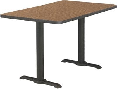 Denson CFE Essentials EACH 24x60 Cafe Tables, Laminate Tops / Black Bi-Point Bases