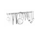Denson CFE Unclassified Each H.A. Sparke SRK-3 Aluminum 36" Utensil Rack with 12 Hangers