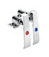 Denson CFE Unclassified Each Krowne Royal Series 16-121L Double Pedal Knee Valve, 4-1/2" hole centers, self closing valve, 1/2" female outlet, 1/2" female inlet, Low Lead Compliant, NSF, cCSAus