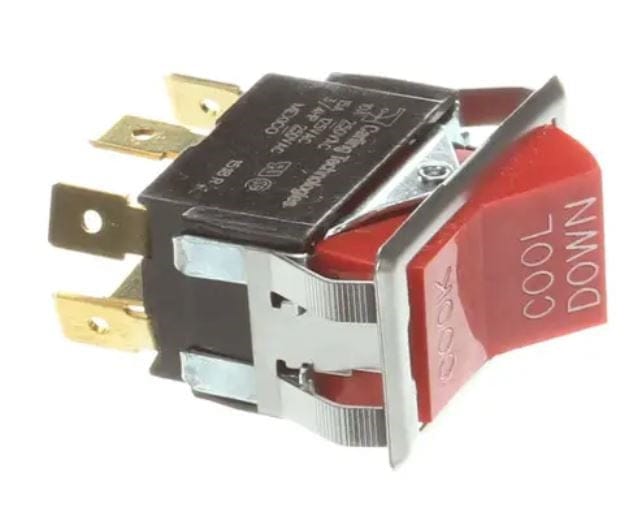 Denson CFE Unclassified Rocker Switch, Cook/Cool Down, Red