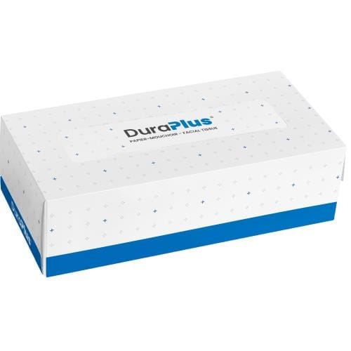 DuraPlus Paper Product Case DuraPlus DP0361 Facial Tissue - 2 Ply, White, 30 Boxes per Case | Denson CFE