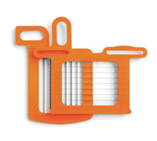 Dynamic Canada Food Prep Each Dynamic AC061 Grid Set, 1/4"(8 1/2" x 8 1/2 mm), Includes Pusher for DC3, Orange