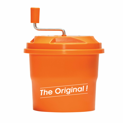 Dynamic Canada Food Prep Each Dynamic E007 SDMINISC Manual Salad Spinner - 1 1/4 gal Capacity, Dries 2 Heads of Lettuce