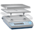 Edlund Scales Each Edlund BRV-160 10 lb Square Digital Scale w/ Removable Platform - 5 1/8" x 5 1/8", Stainless
