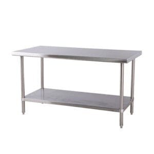 EFI Sales Ltd. Canada Commercial Work Tables and Stations Each EFI T1824 18″ x 24″ 18 Gauge Stainless Steel Work Table | Denson CFE