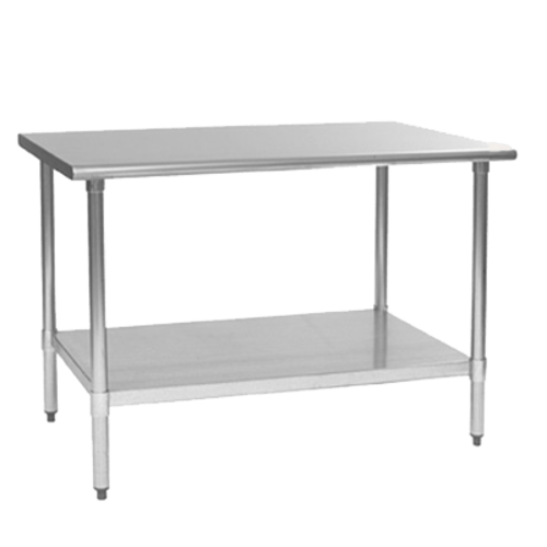EFI Sales Ltd. Canada Commercial Work Tables and Stations Each EFI T2424E 24" x 24" Stainless Steel Work Table with Galvanized Undershelf