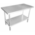 EFI Sales Ltd. Canada Commercial Work Tables and Stations Each EFI T2472 Stainless Steel Work Table - 24 in x 72 in, 18 Gauge | Denson CFE