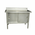 EFI Sales Ltd. Canada Commercial Work Tables and Stations Each EFI TECB3084 30? x 84? 18 Gauge Stainless Steel Work Table With Cabinet Base With 4? Back Splash