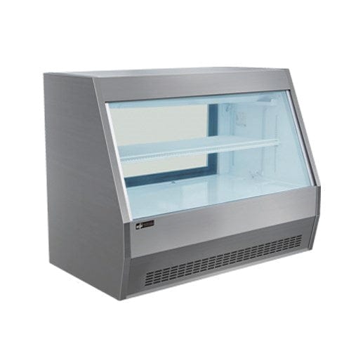 EFI Sales Ltd. Canada Display Refrigeration Each EFI CDS-1200S 48″ Straight Glass 2 Door Floor Refrigerated Display Case – Stainless Exterior | Denson CFE