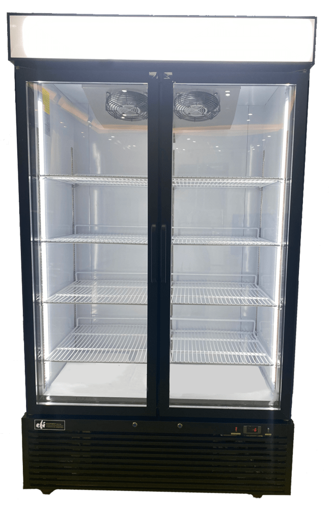 EFI Sales Ltd. Canada Merchandisers Each EFI F2-48GD-IS 48" Double Glass Door Merchandiser Freezer | Denson CFE