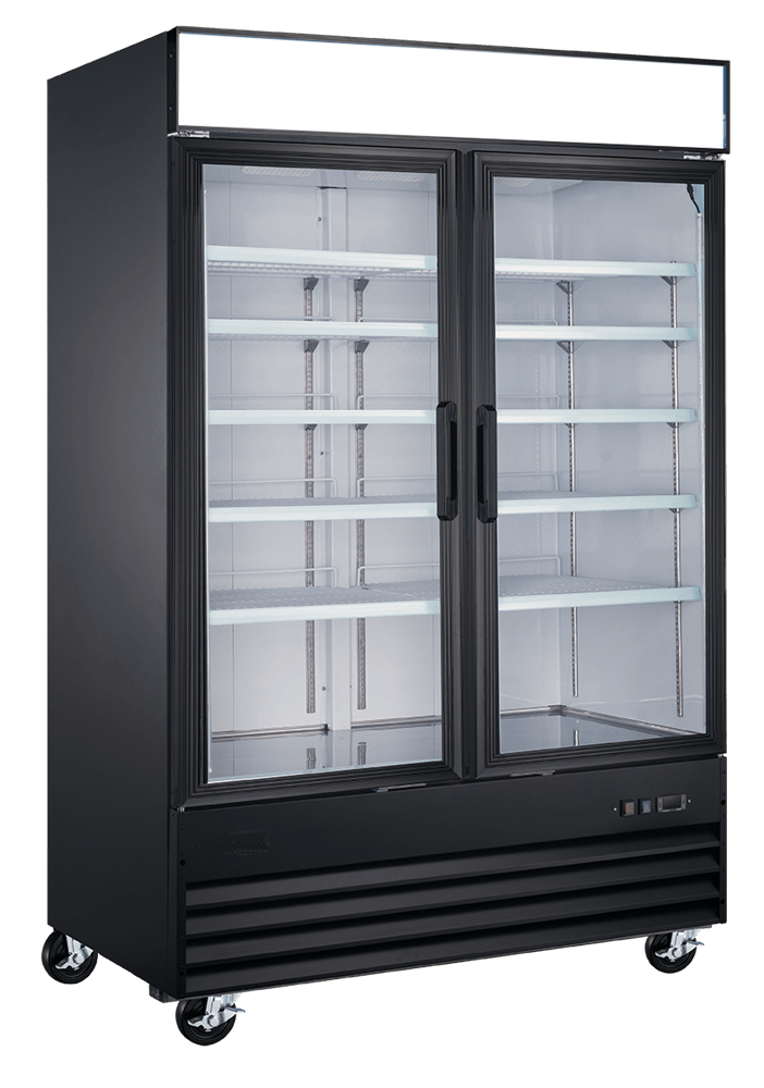 EFI Sales Ltd. Canada Merchandisers Each EFI F2-49GD 49" Double Glass Door Merchandiser Freezer | Denson CFE