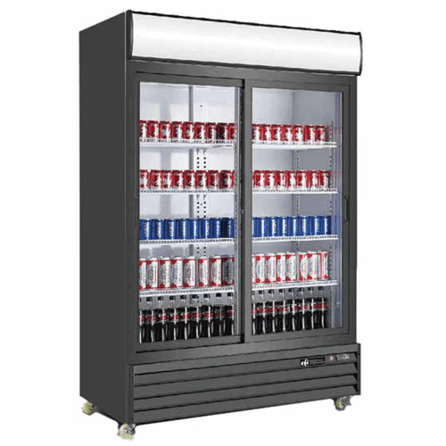 EFI Sales Ltd. Canada Merchandisers Each Scratch & Dent Special - EFI C2S-52.4GD 52" 2 Door Glass Merchandiser Refrigerator - Serial No. 1400WAB20210930033 | Denson CFE