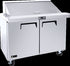 EFI Sales Ltd. Canada Refrigerated Prep Tables Each EFI Sales Ltd. Canada CMDR2-48VC 48" 2 Door Mega Top Refrigerator