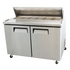 EFI Sales Ltd. Canada Refrigerated Prep Tables Each EFI Sales Ltd. Canada CPDR3-93VC 93? 3 Door Pizza Prep Refrigerator