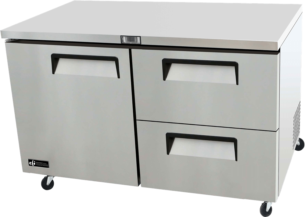 EFI Sales Ltd. Canada Undercounter Refrigeration Each EFI Sales Ltd. Canada CUDW2-60VC 60? Undercounter Refrigerator With 1 Door & 2 Drawers