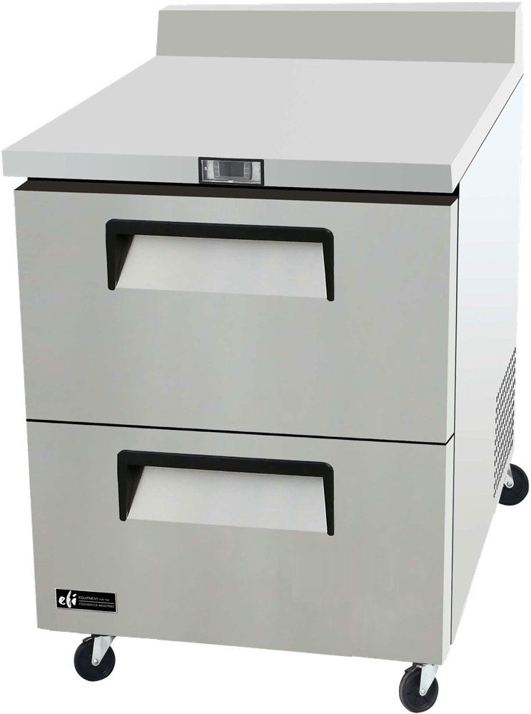 EFI Sales Ltd. Canada Undercounter Refrigeration Each EFI Sales Ltd. Canada CWDW2-27VC 27.5? Worktop Refrigerator With 2 Drawers