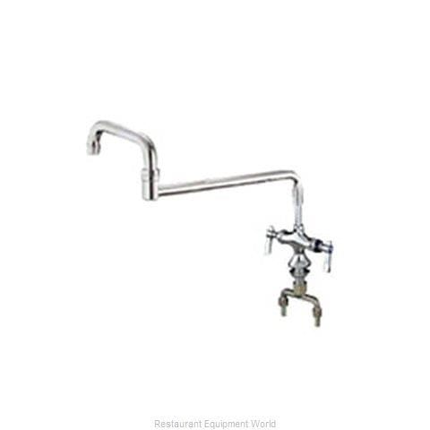 Encore Faucets Each Encore KL52-9018-SP1 Brass Chrome Plated Double Pantry Faucet with Elevated 18" Double Jointed Swivel Spout | Denson CFE