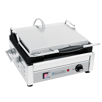 Eurodib Commercial Grills Each Eurodib SFE02340 - 14" x 10" Smooth Panini Grill