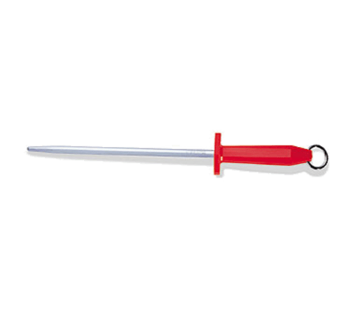 F.Dick Smallwares Each F.Dick 7470125 Sharpening Steel Round Fine-Cut Red 10" | Denson CFE