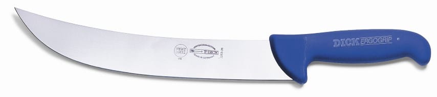 F.Dick Smallwares Each F.Dick 8225326 ErgoGrip Butcher Knife American Style Blue 10" | Denson CFE