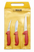F.Dick Smallwares Each F.Dick 8255610 ErgoGrip Knife Set "Hunting, Indoor" Red (3 Pcs) | Denson CFE