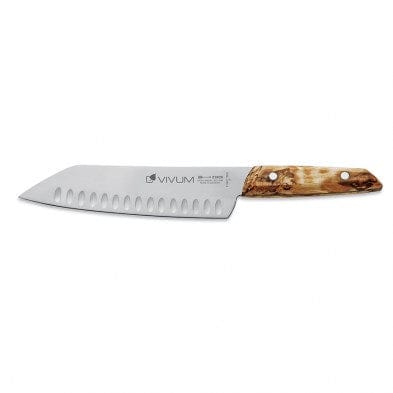 F.Dick Smallwares Each F.Dick 8364218KH VIVUM Santoku Knife Kullenschliff Birch 7" | Denson CFE
