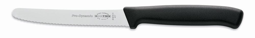 F.Dick Smallwares Each F.Dick 8501511 ProDynamic Utility Knife Serrated Black 4.5" | Denson CFE